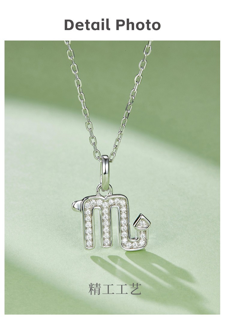 S925 Silver Scorpio Style DEF VVS1 Melee Moissanite Jewelry Pendant best